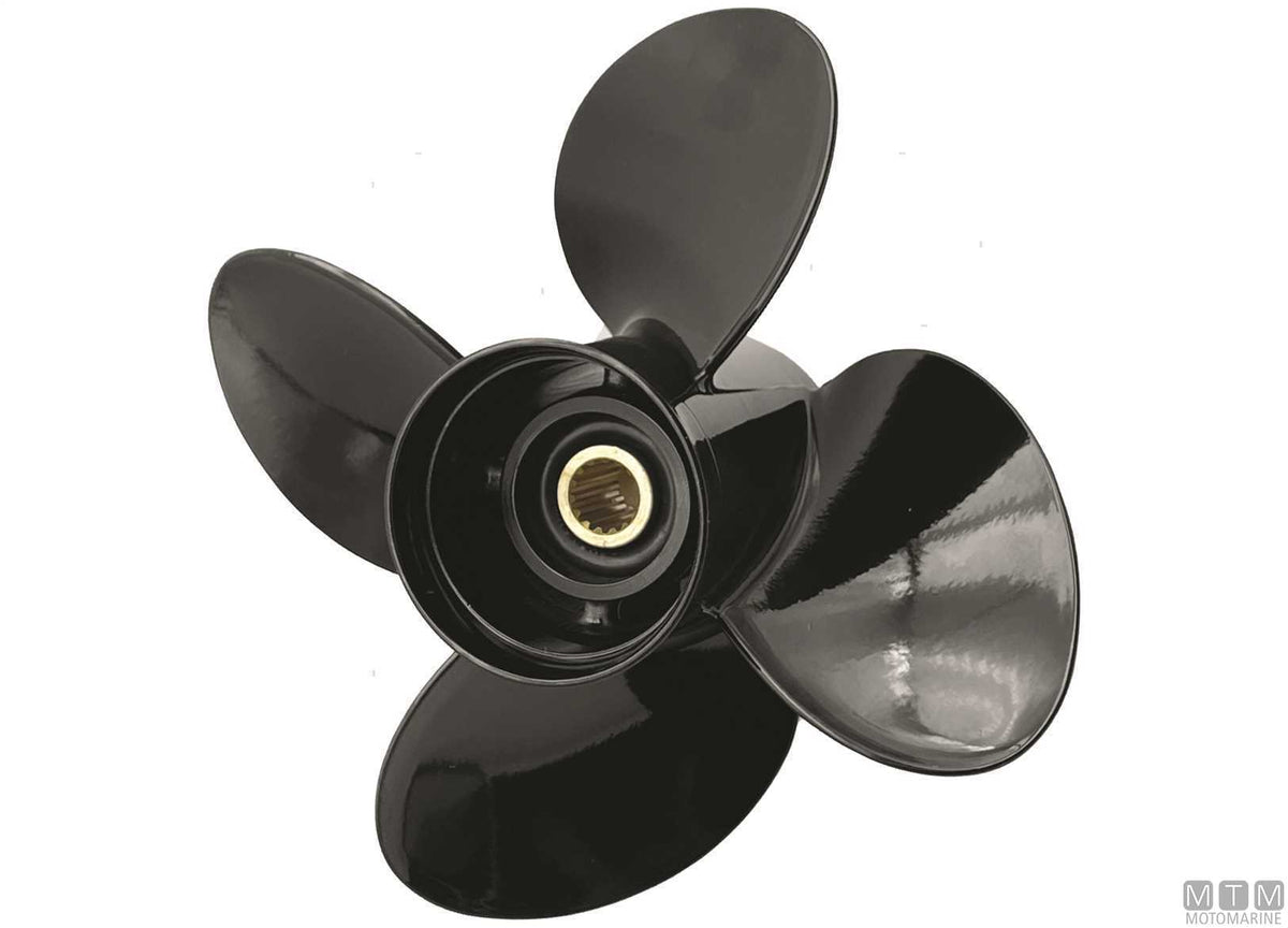 Alice propeller for Suzuki 4-blade aluminium 13.8x10 - original photo Motomarine Srl