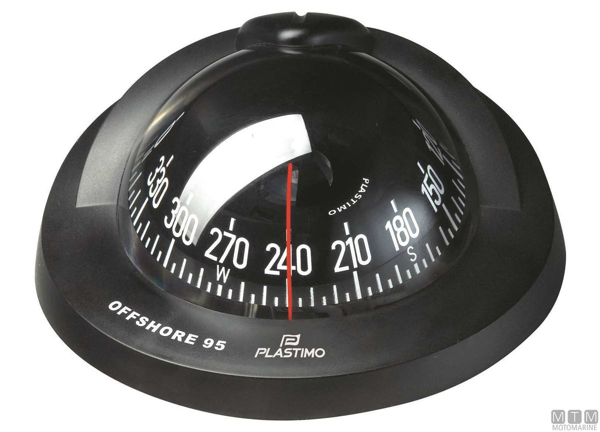 Plastimo Offshore 95 compass, white - original photo Motomarine Srl