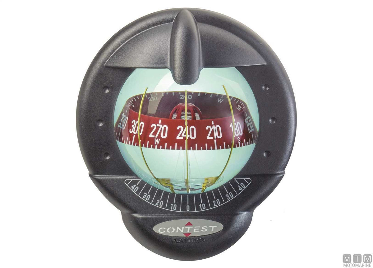 Plastimo Contest 101 vertical compass, black - original photo Motomarine Srl