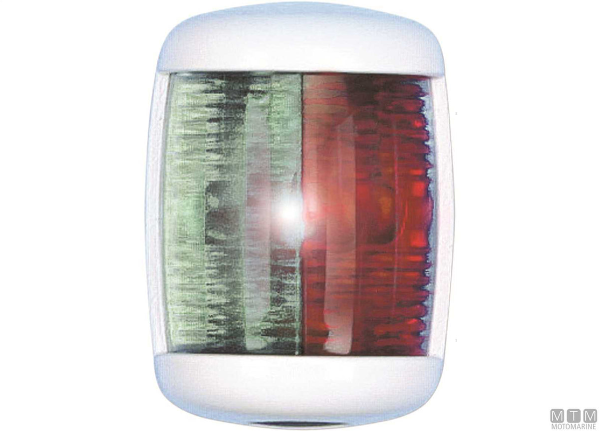 Combined red/green navigation light LED Mini white 43x61 mm - original photo Motomarine Srl