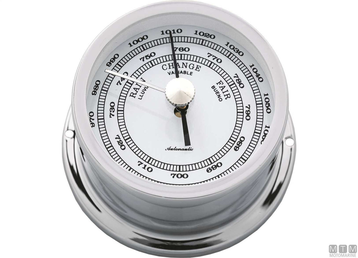 A-Nautic Pacific barometer 120 mm chrome-plated brass - original photo Motomarine Srl