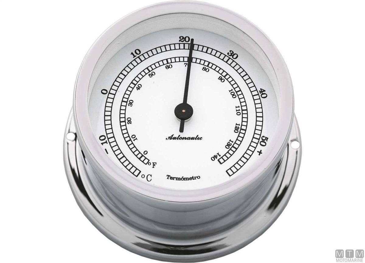 A-Nautic Pacific clock 120 mm chrome-plated brass - original photo Motomarine Srl