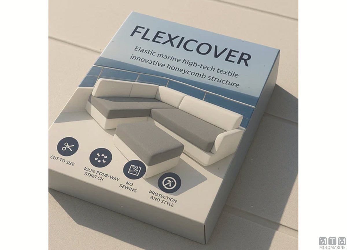 Flexicover elastic cover 5 m beige - original photo Motomarine Srl