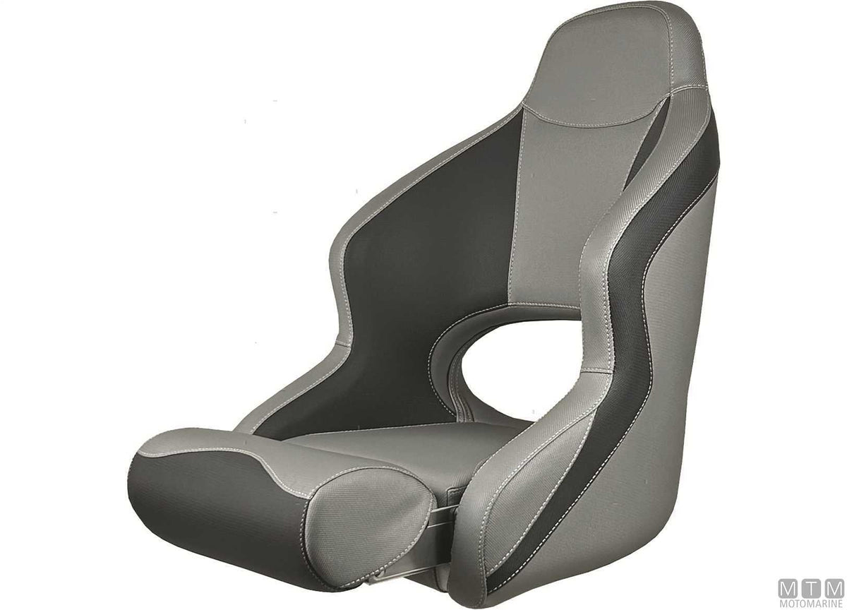 Ocean 52 flip-up seat black/grey - original photo Motomarine Srl