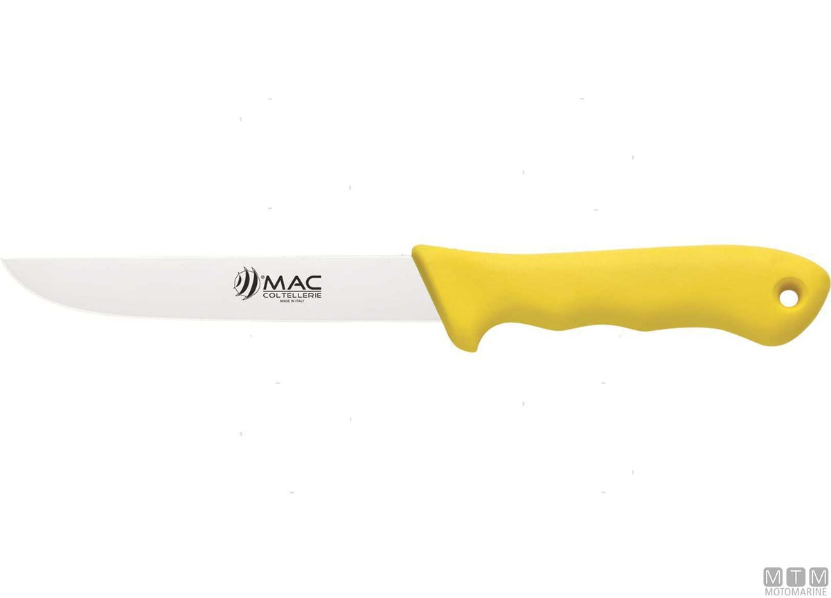 MAC 305-N filleting knife black, 15 cm blade - original photo Motomarine Srl