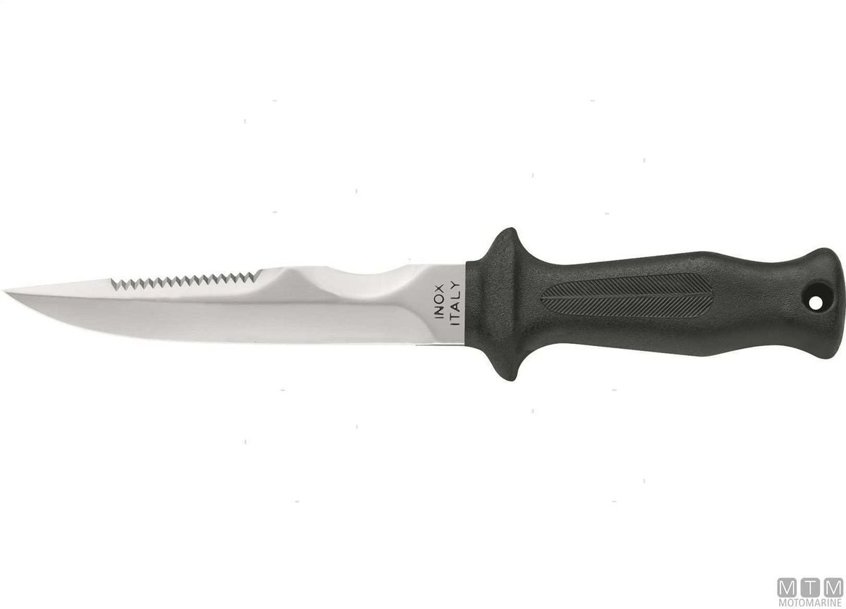 Mac Sub 16C-N black knife, 15 cm blade - original photo Motomarine Srl