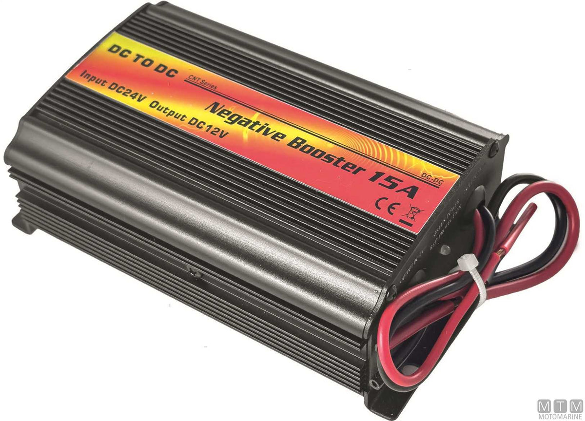 New Energy Voltage Reducer 24-12V 15A - original photo Motomarine Srl