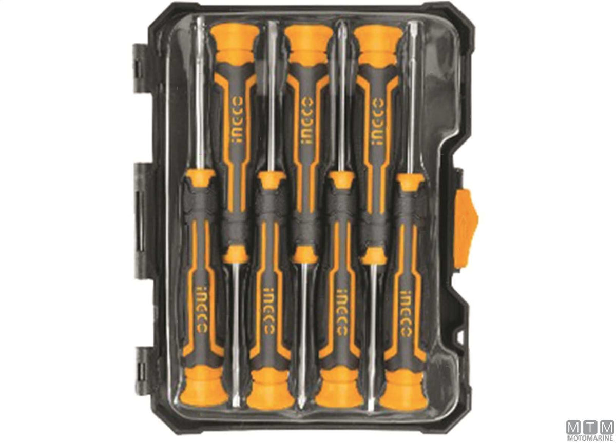 Precision screwdrivers 3SL+2PH+2TX, 7-piece set - original photo Motomarine Srl