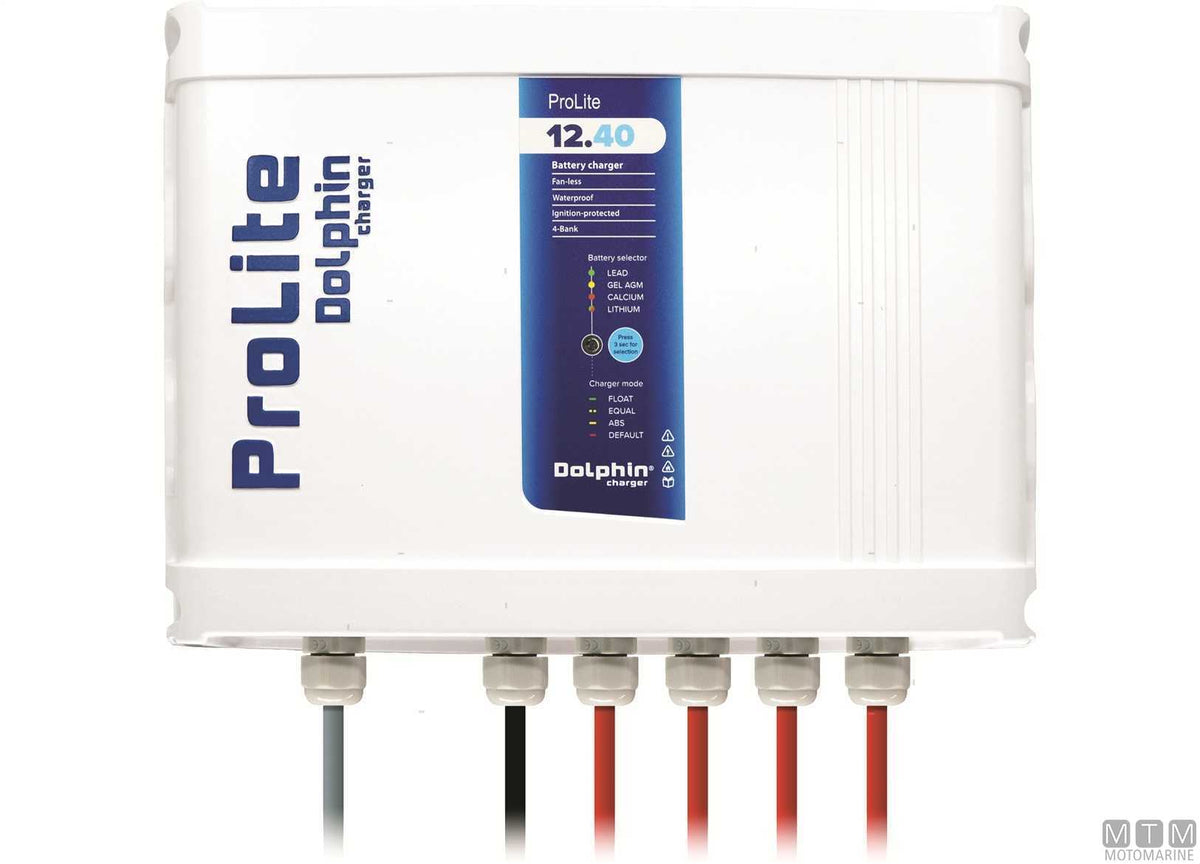 Dolphin ProLite 4U Battery Charger IP55 12V 40A - original photo Motomarine Srl