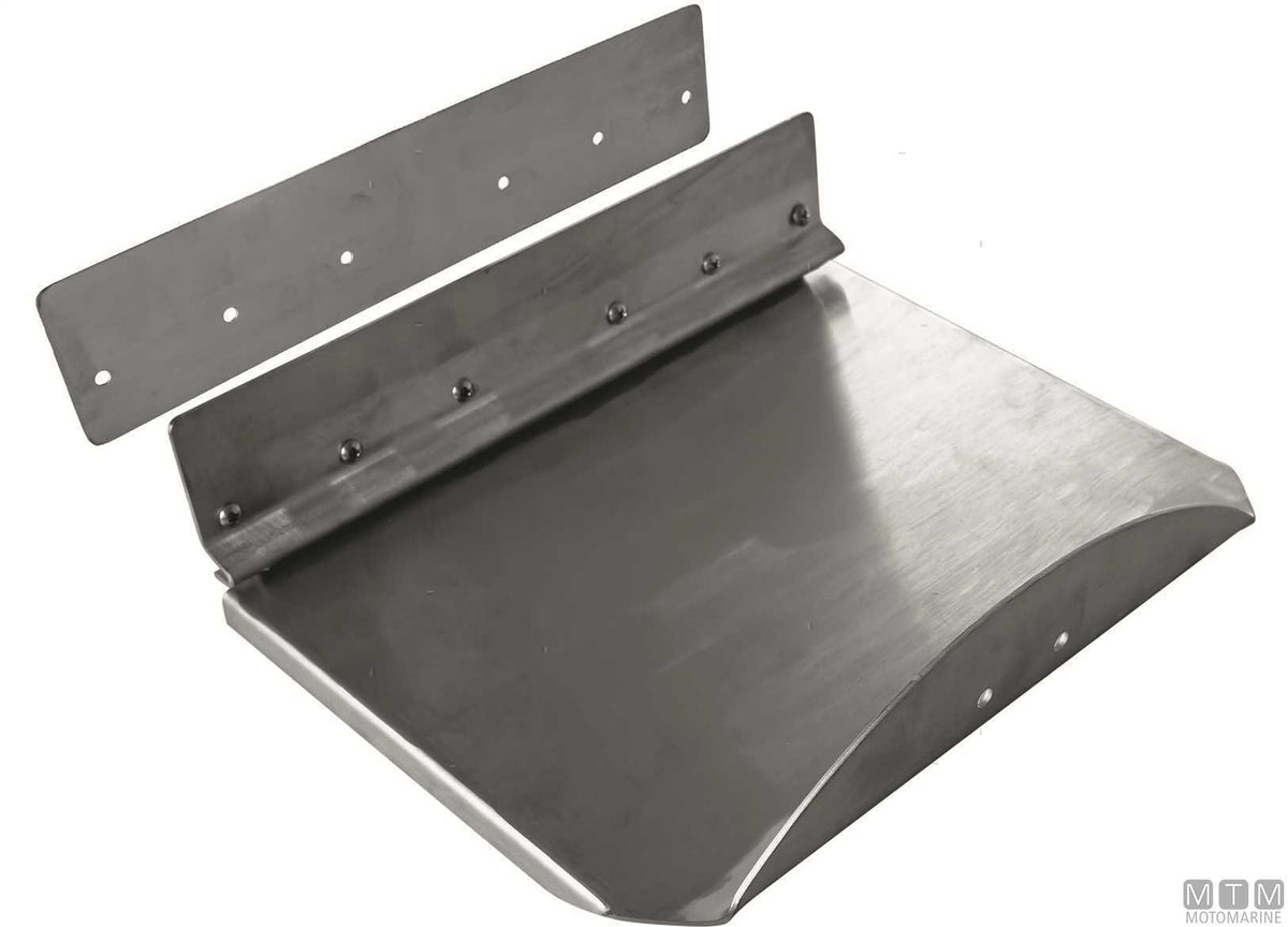 Trim tab blade 610x230 cm, stainless steel - original photo Motomarine Srl