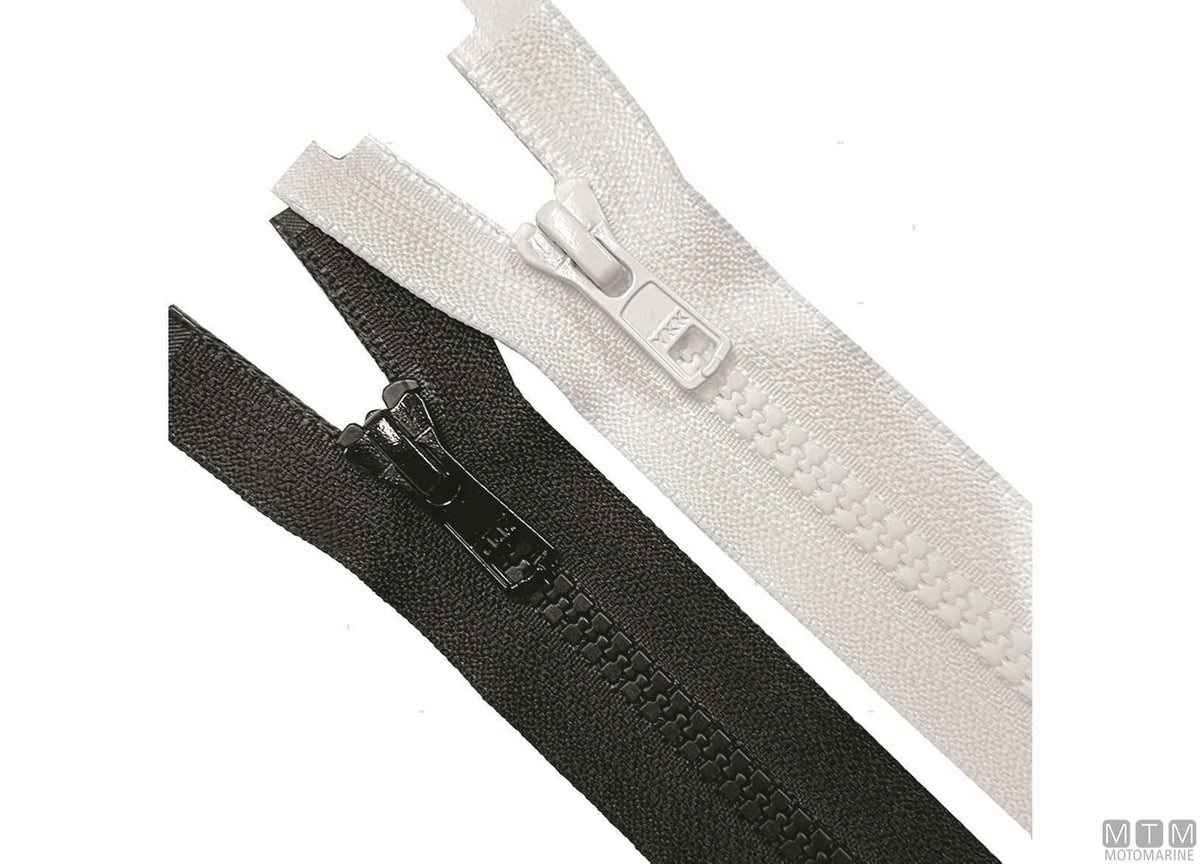 YKK zip fastener 150 cm white - original photo Motomarine Srl