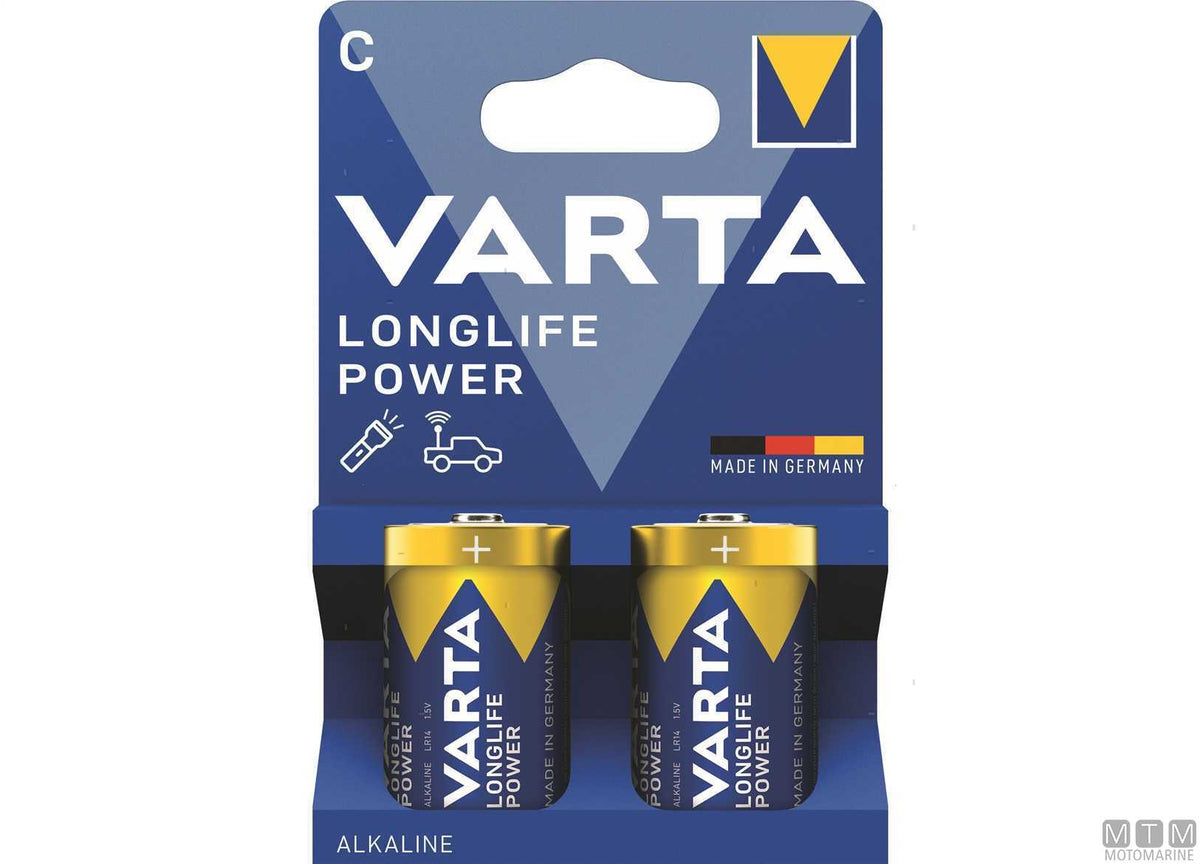 Varta C Alkaline Longlife Power Batteries, Pack of 2 - original photo Motomarine Srl