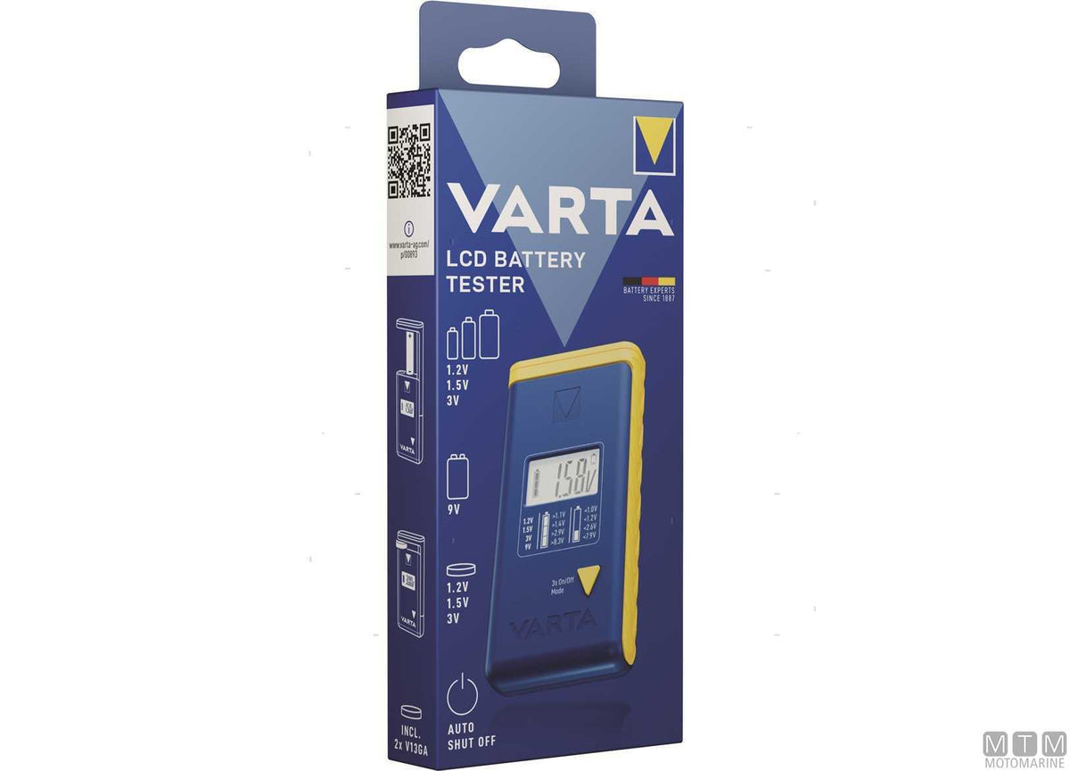 Varta LCD Battery Tester - original photo Motomarine Srl