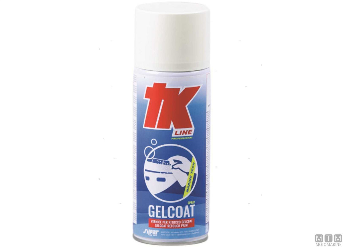 TK gelcoat spray pure white 400 ml - original photo Motomarine Srl