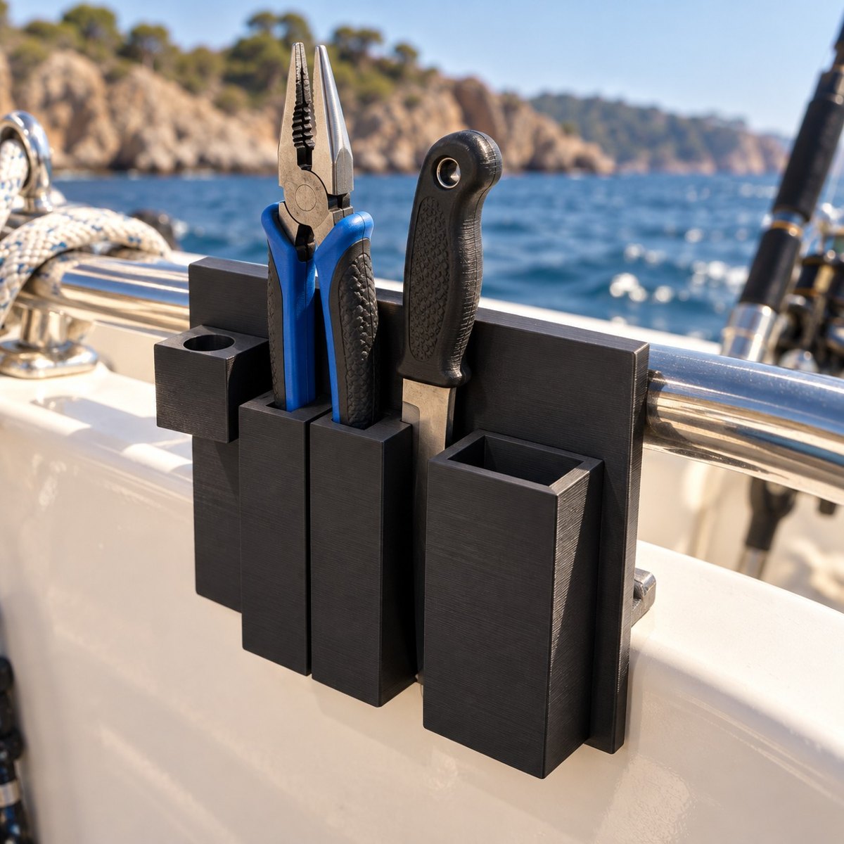 Pliers and knife holder