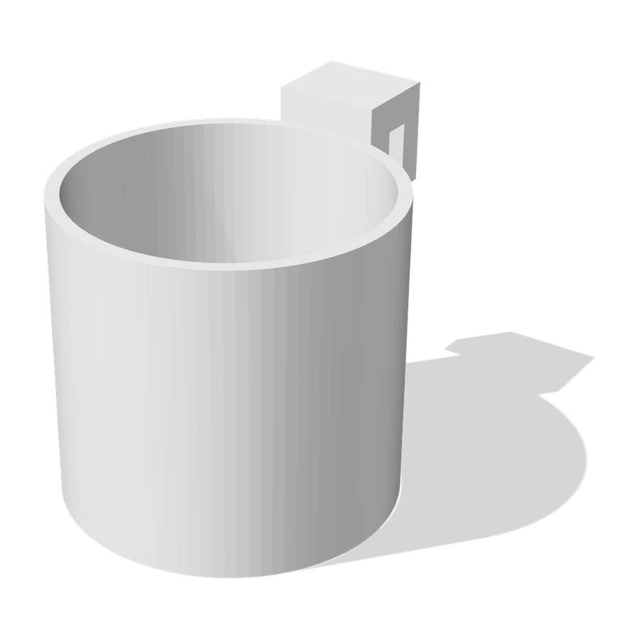 Bait jar holder 3D render