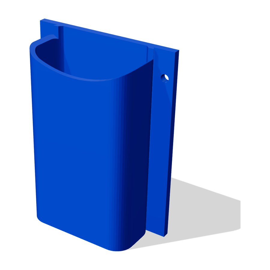 Bulkhead glasses holder 3D render