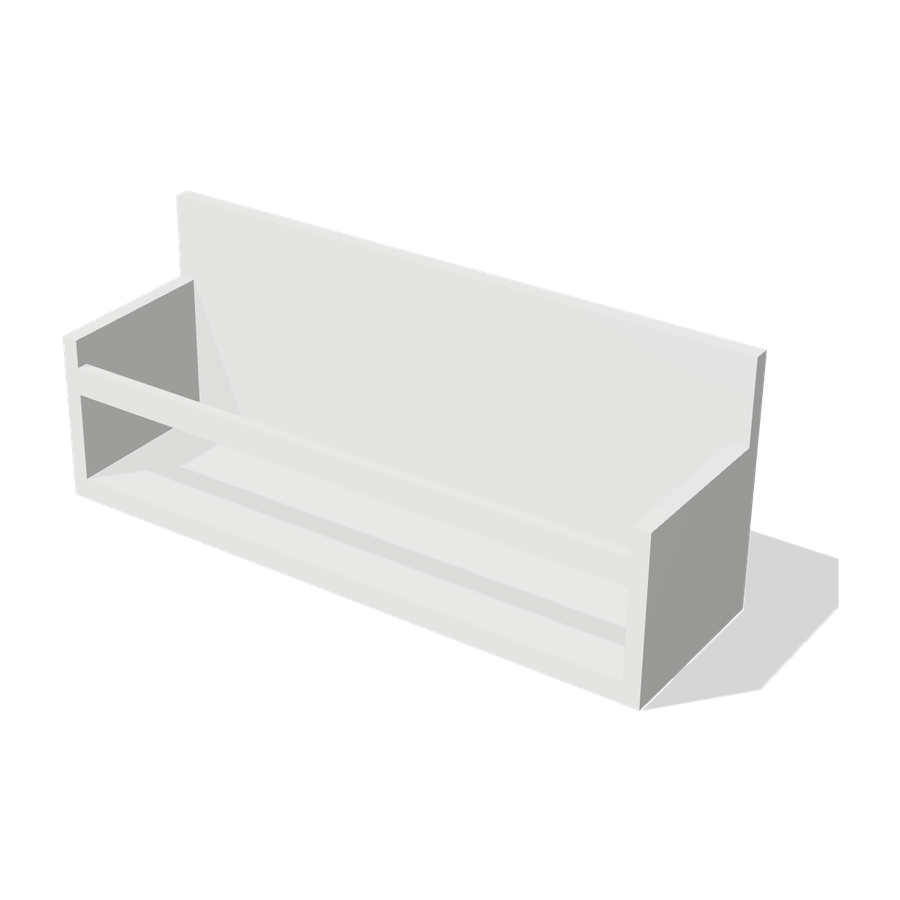 Spice rack with fiddle 3D render