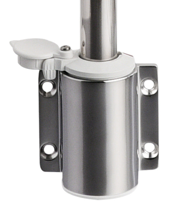 Wall-mounting black combined lightpole 100 cm - foto originale Osculati Srl